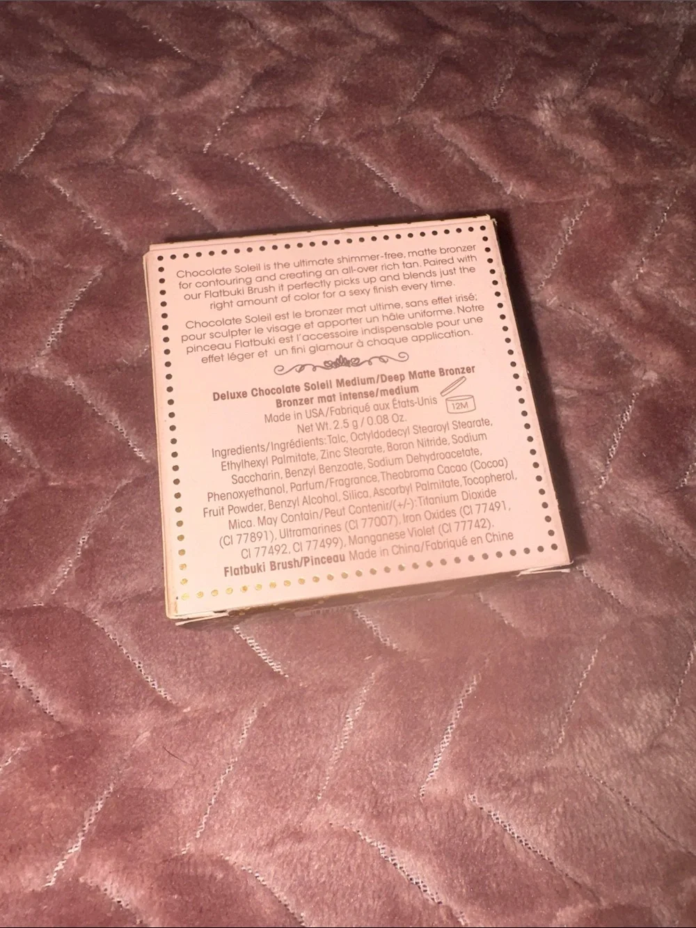 Too Faced matte bronzer